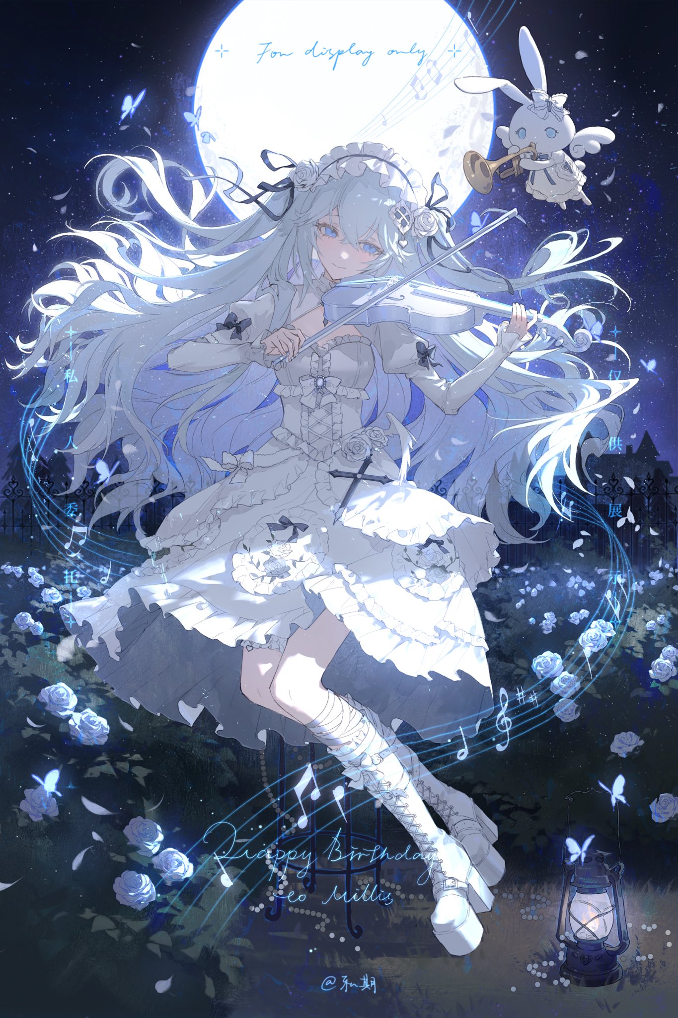 White Violinist — Commission Commercial / Commission illustration by snowcake47